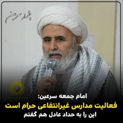 فعالیت مدارس غیر انتفاعی حرام است/ این را به حداد عادل هم گفتم